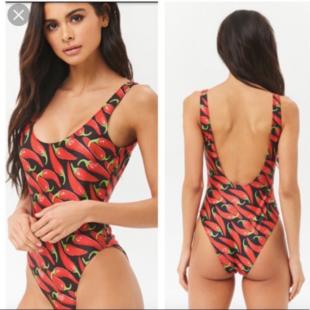 F21 Red Hot Bodysuit